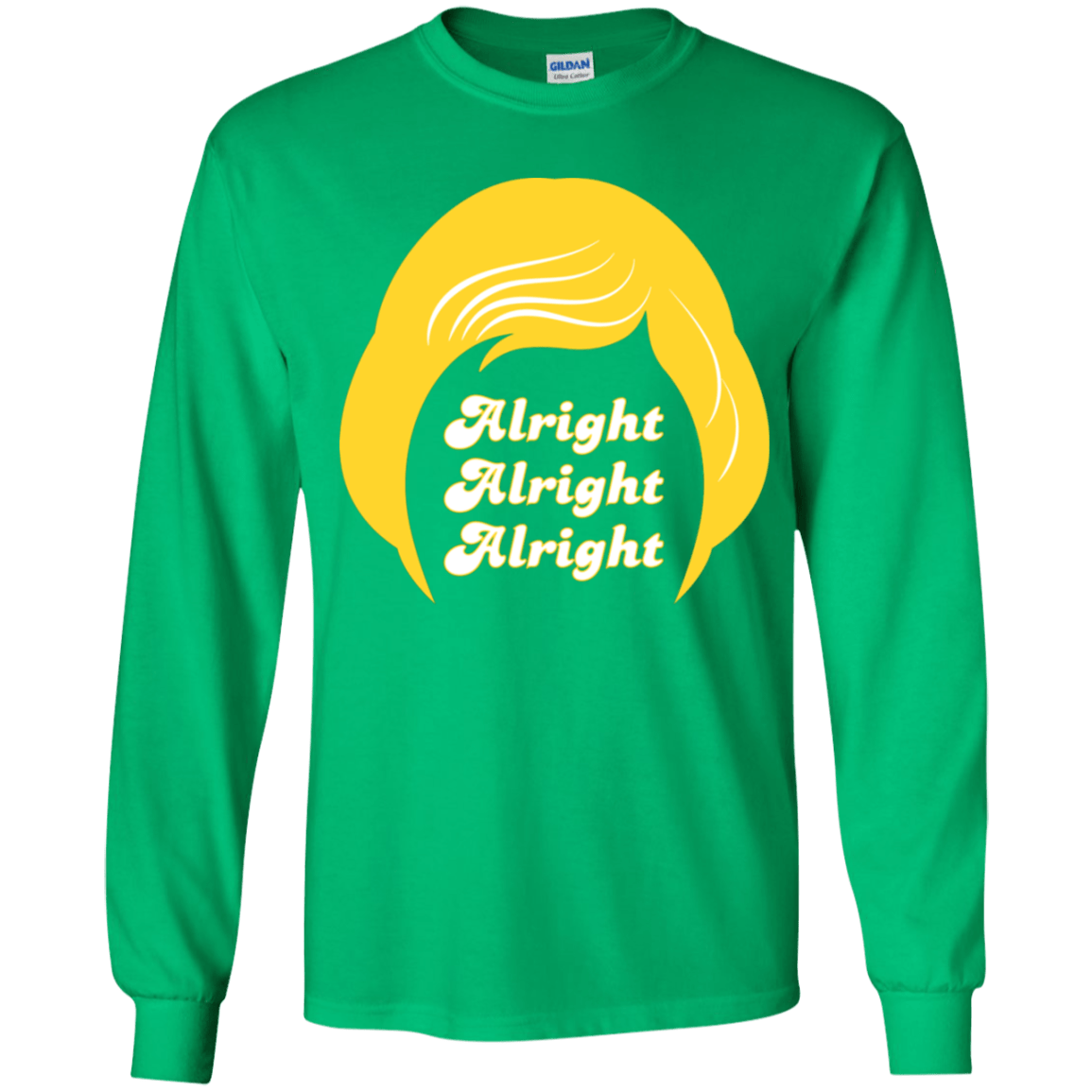 T-Shirts Irish Green / YS Alright Youth Long Sleeve T-Shirt