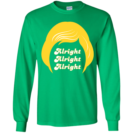T-Shirts Irish Green / YS Alright Youth Long Sleeve T-Shirt