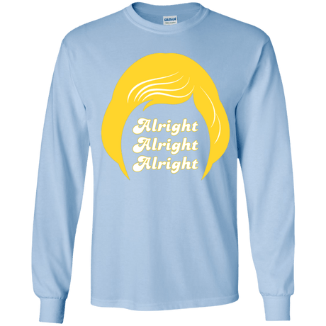T-Shirts Light Blue / YS Alright Youth Long Sleeve T-Shirt