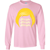 T-Shirts Light Pink / YS Alright Youth Long Sleeve T-Shirt