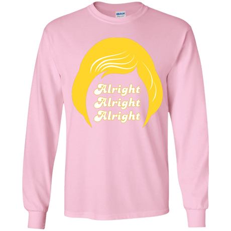 T-Shirts Light Pink / YS Alright Youth Long Sleeve T-Shirt