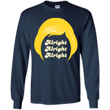 T-Shirts Navy / YS Alright Youth Long Sleeve T-Shirt
