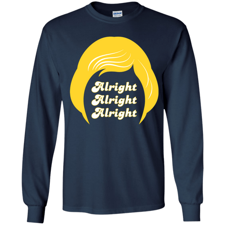 T-Shirts Navy / YS Alright Youth Long Sleeve T-Shirt