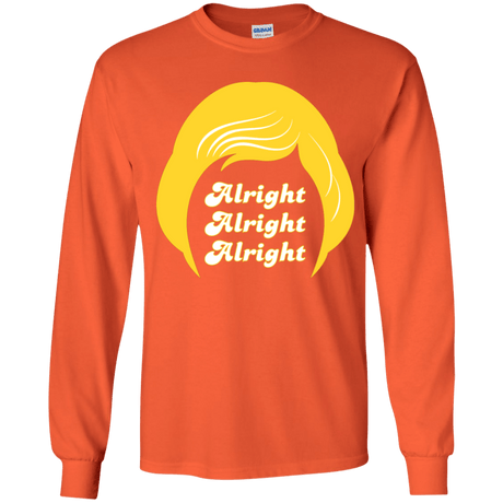 T-Shirts Orange / YS Alright Youth Long Sleeve T-Shirt