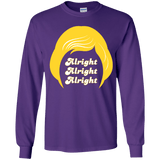 T-Shirts Purple / YS Alright Youth Long Sleeve T-Shirt