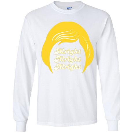 T-Shirts White / YS Alright Youth Long Sleeve T-Shirt