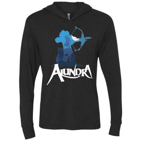 T-Shirts Vintage Black / X-Small Alundra Triblend Long Sleeve Hoodie Tee