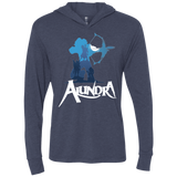T-Shirts Vintage Navy / X-Small Alundra Triblend Long Sleeve Hoodie Tee
