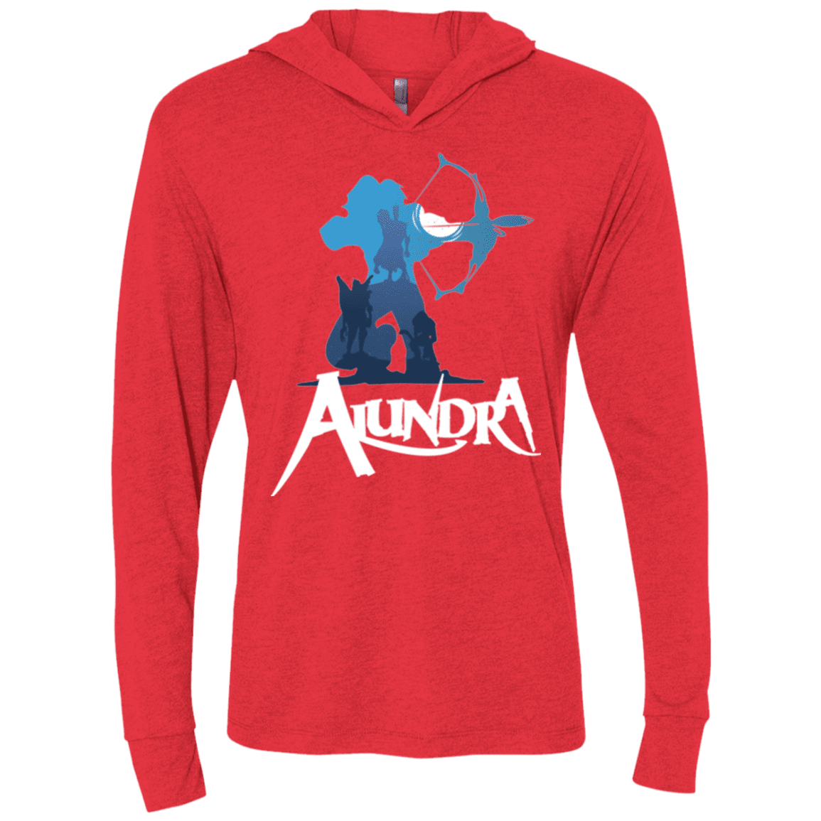 T-Shirts Vintage Red / X-Small Alundra Triblend Long Sleeve Hoodie Tee