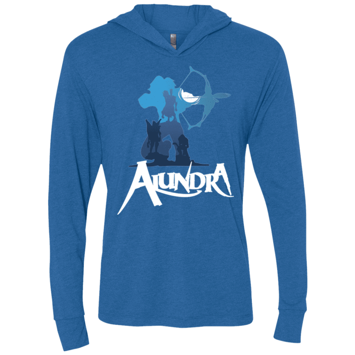 T-Shirts Vintage Royal / X-Small Alundra Triblend Long Sleeve Hoodie Tee