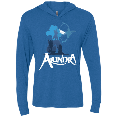 T-Shirts Vintage Royal / X-Small Alundra Triblend Long Sleeve Hoodie Tee