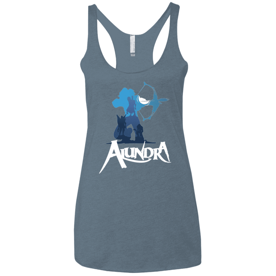 T-Shirts Indigo / X-Small Alundra Women's Triblend Racerback Tank