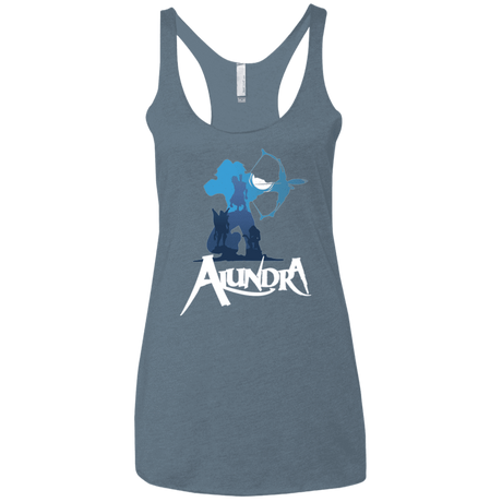 T-Shirts Indigo / X-Small Alundra Women's Triblend Racerback Tank