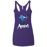 T-Shirts Purple / X-Small Alundra Women's Triblend Racerback Tank