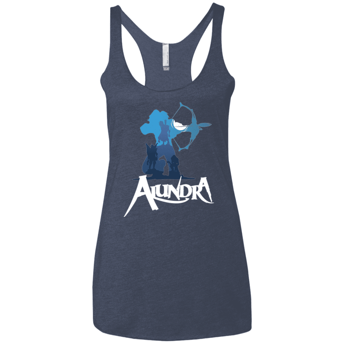 T-Shirts Vintage Navy / X-Small Alundra Women's Triblend Racerback Tank