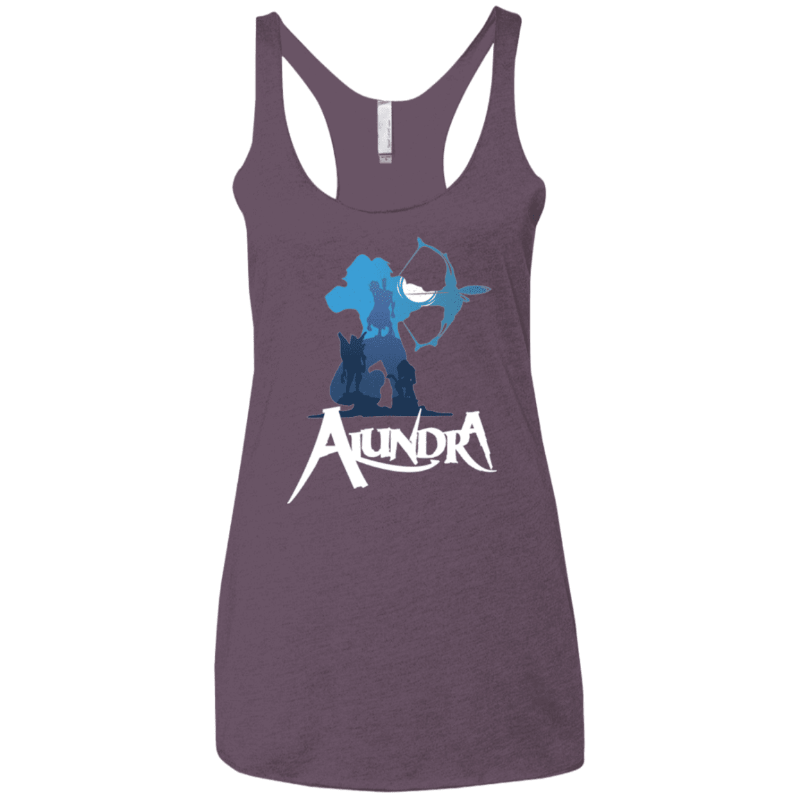 T-Shirts Vintage Purple / X-Small Alundra Women's Triblend Racerback Tank