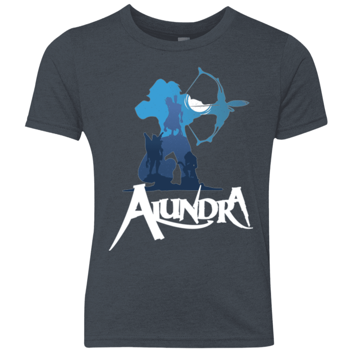 T-Shirts Vintage Navy / YXS Alundra Youth Triblend T-Shirt
