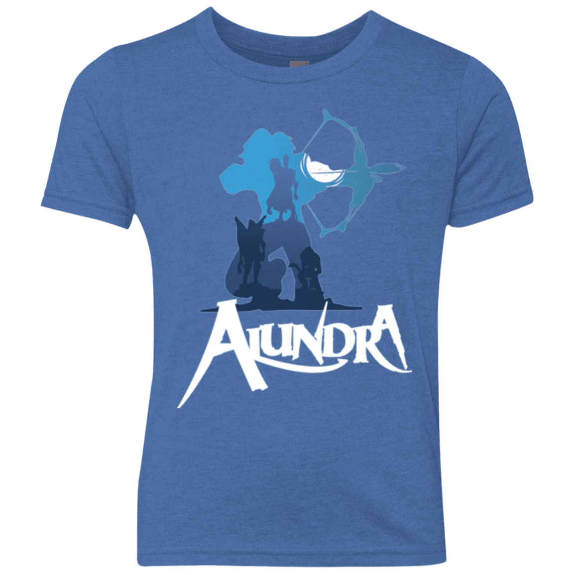 T-Shirts Vintage Royal / YXS Alundra Youth Triblend T-Shirt