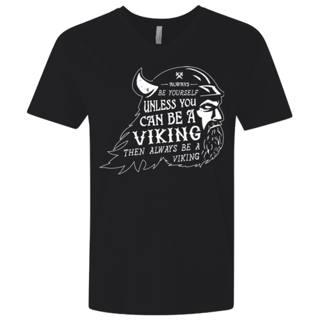 T-Shirts Black / X-Small Always Be a Viking Men's Premium V-Neck