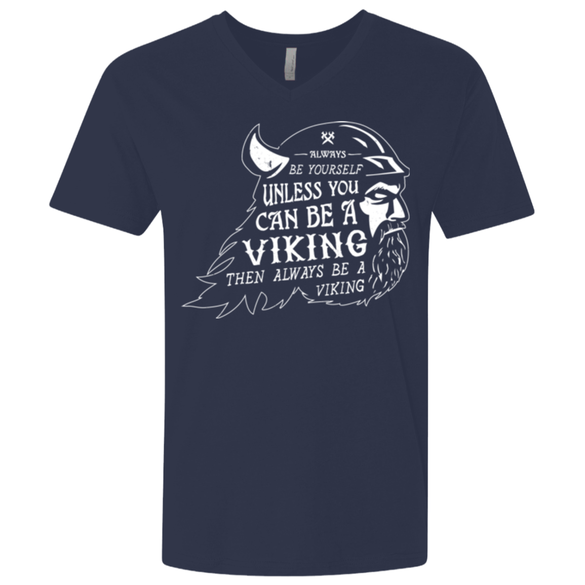 T-Shirts Midnight Navy / X-Small Always Be a Viking Men's Premium V-Neck