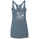 T-Shirts Indigo / X-Small Always Be a Viking Women's Triblend Racerback Tank