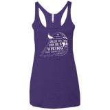 T-Shirts Purple / X-Small Always Be a Viking Women's Triblend Racerback Tank