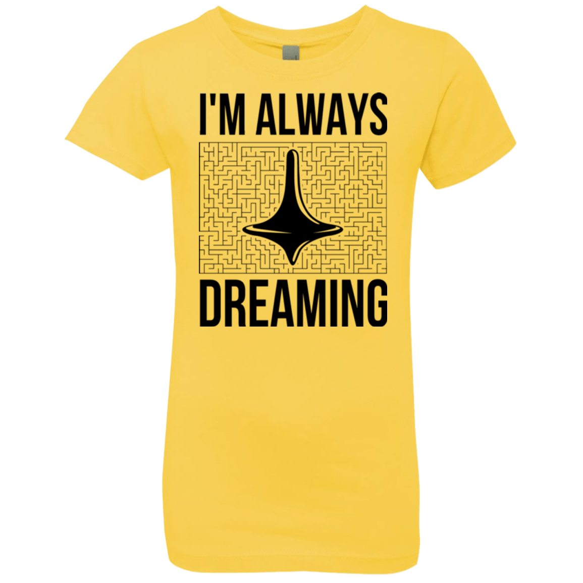 T-Shirts Vibrant Yellow / YXS Always dreaming Girls Premium T-Shirt