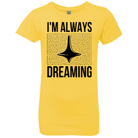 T-Shirts Vibrant Yellow / YXS Always dreaming Girls Premium T-Shirt