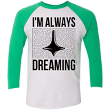 T-Shirts Heather White/Envy / X-Small Always dreaming Men's Triblend 3/4 Sleeve