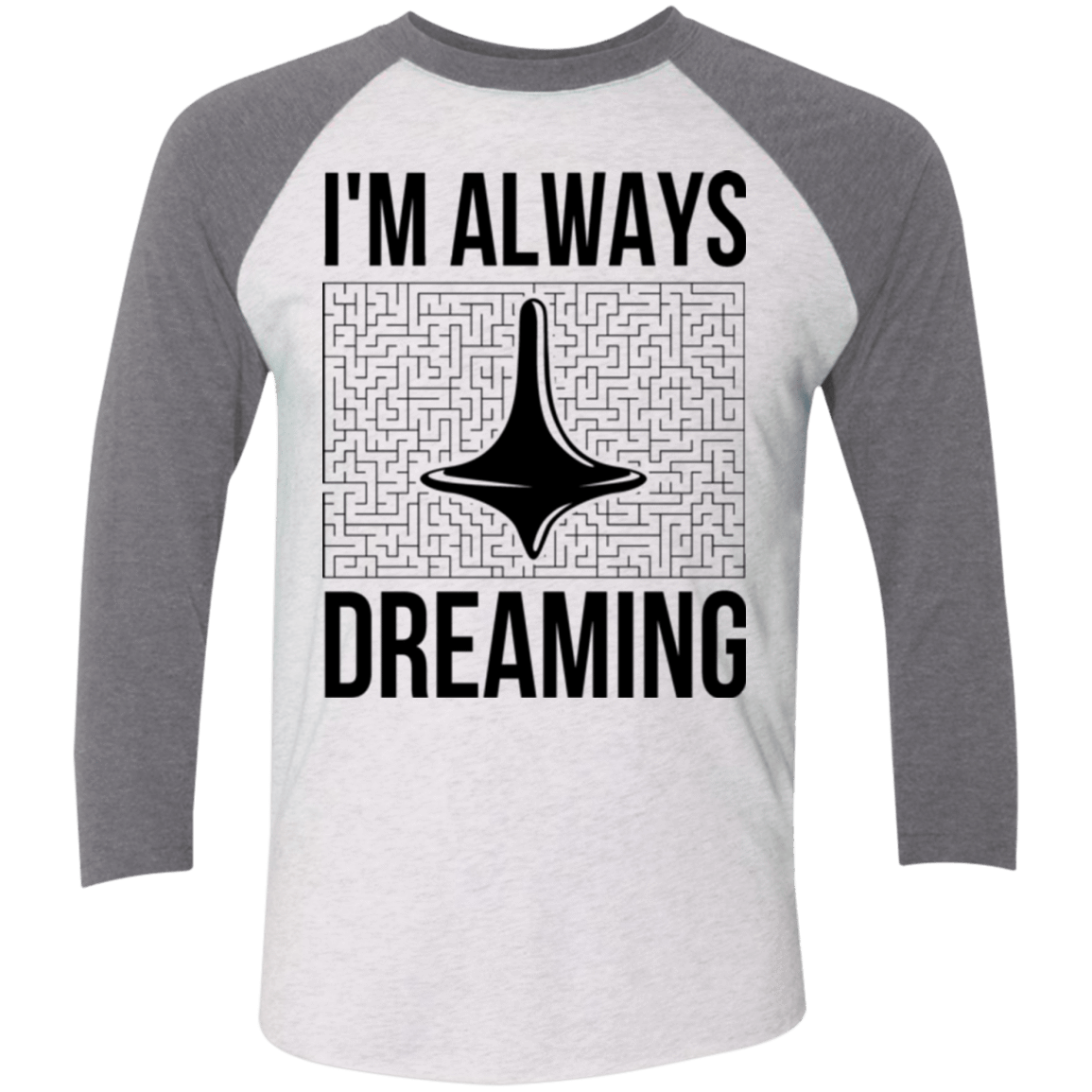 T-Shirts Heather White/Premium Heather / X-Small Always dreaming Men's Triblend 3/4 Sleeve