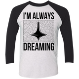 T-Shirts Heather White/Vintage Black / X-Small Always dreaming Men's Triblend 3/4 Sleeve