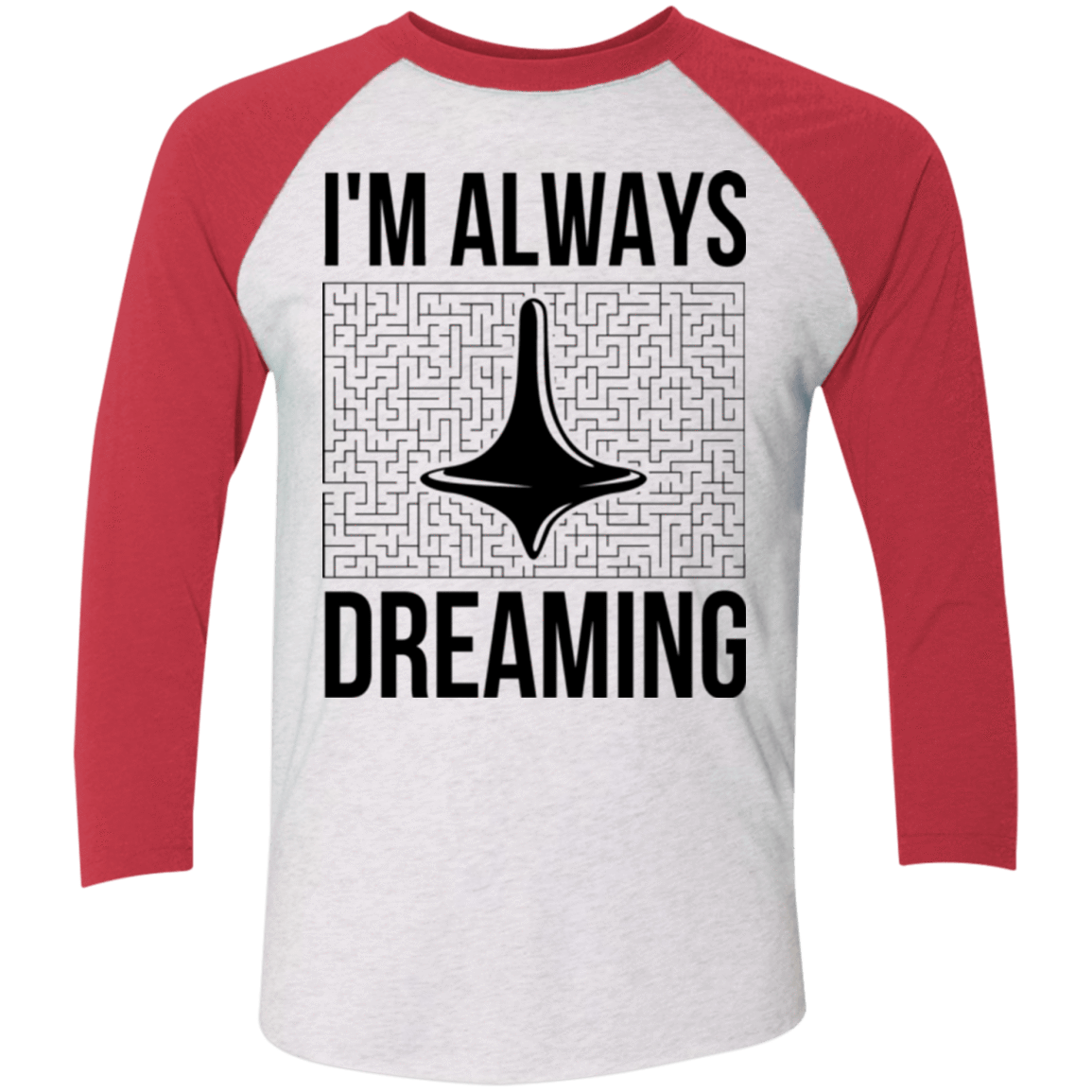 T-Shirts Heather White/Vintage Red / X-Small Always dreaming Men's Triblend 3/4 Sleeve