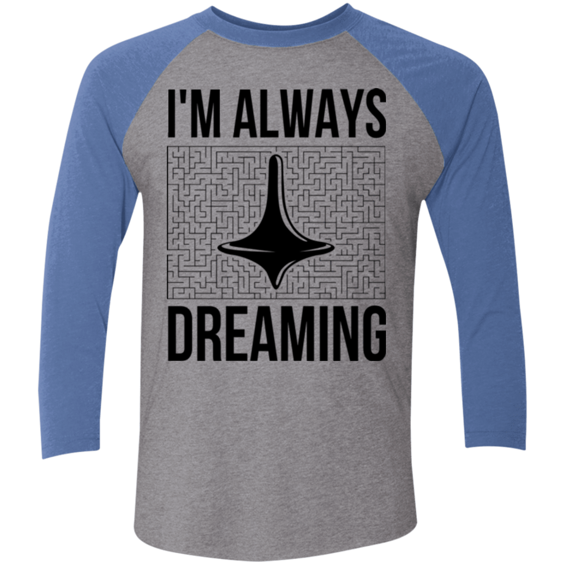 T-Shirts Premium Heather/ Vintage Royal / X-Small Always dreaming Men's Triblend 3/4 Sleeve