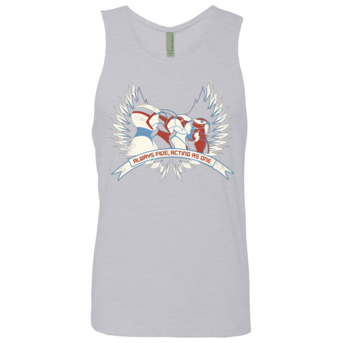 T-Shirts Heather Grey / Small Always Five Acting As One Men's Premium Tank Top