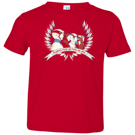 T-Shirts Red / 2T Always Five Acting As One Toddler Premium T-Shirt