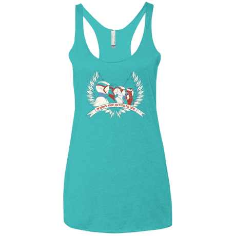T-Shirts Tahiti Blue / X-Small Always Five Acting As One Women's Triblend Racerback Tank