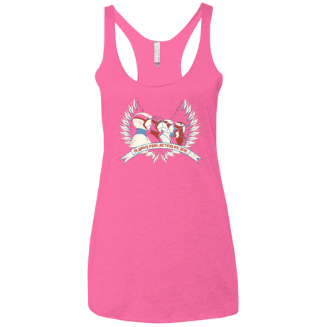 T-Shirts Vintage Pink / X-Small Always Five Acting As One Women's Triblend Racerback Tank