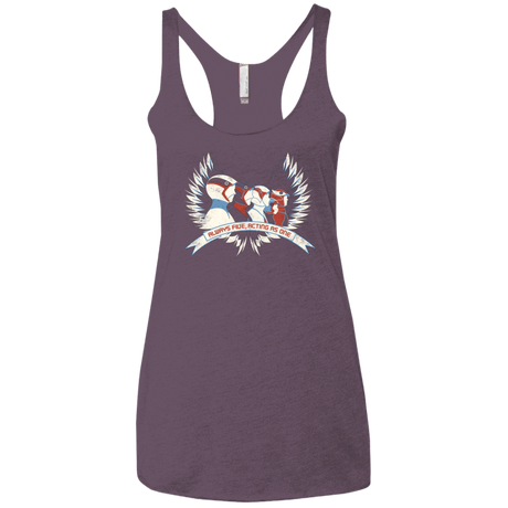 T-Shirts Vintage Purple / X-Small Always Five Acting As One Women's Triblend Racerback Tank