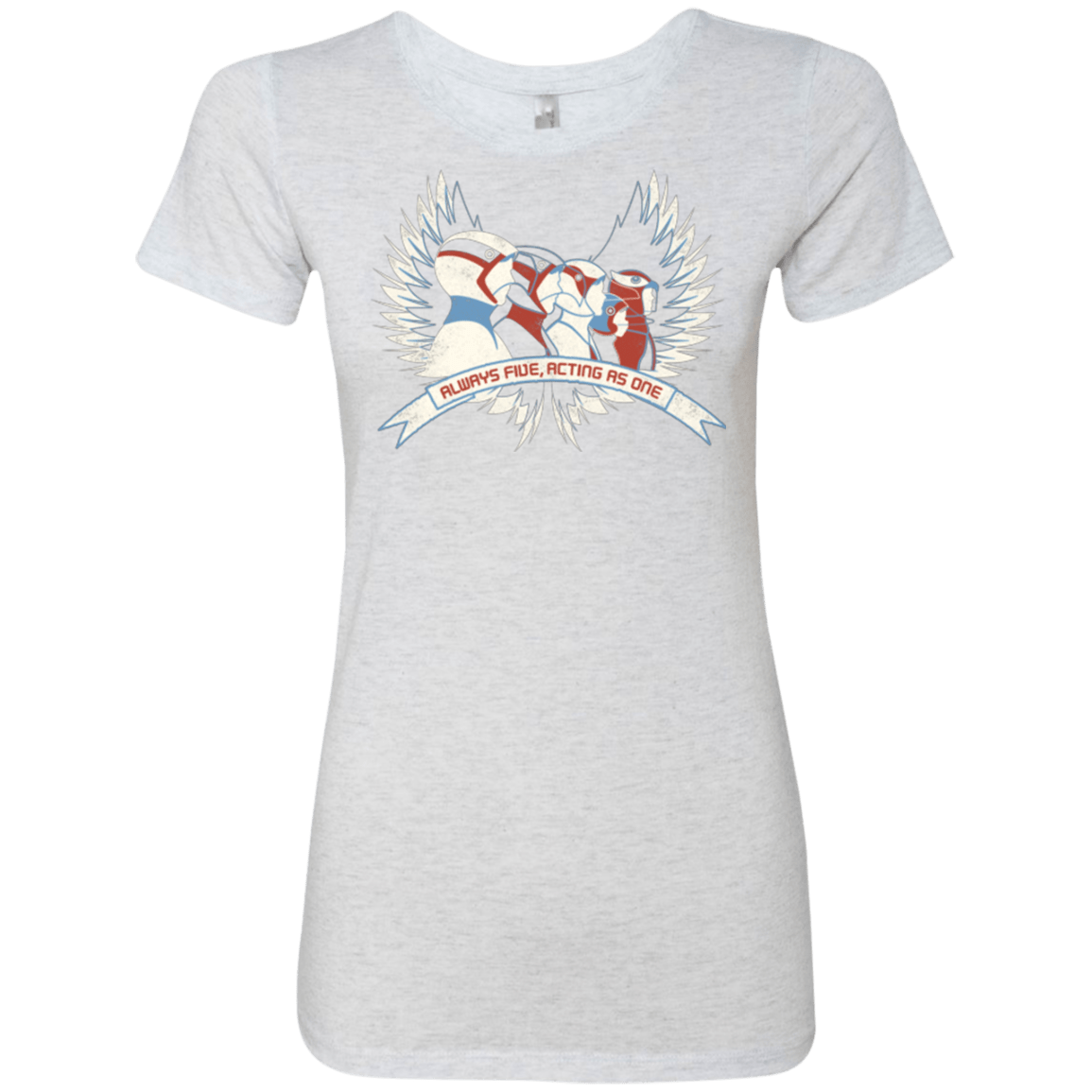 T-Shirts Heather White / Small Always Five Acting As One Women's Triblend T-Shirt