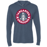 T-Shirts Indigo / X-Small Always Hot Triblend Long Sleeve Hoodie Tee