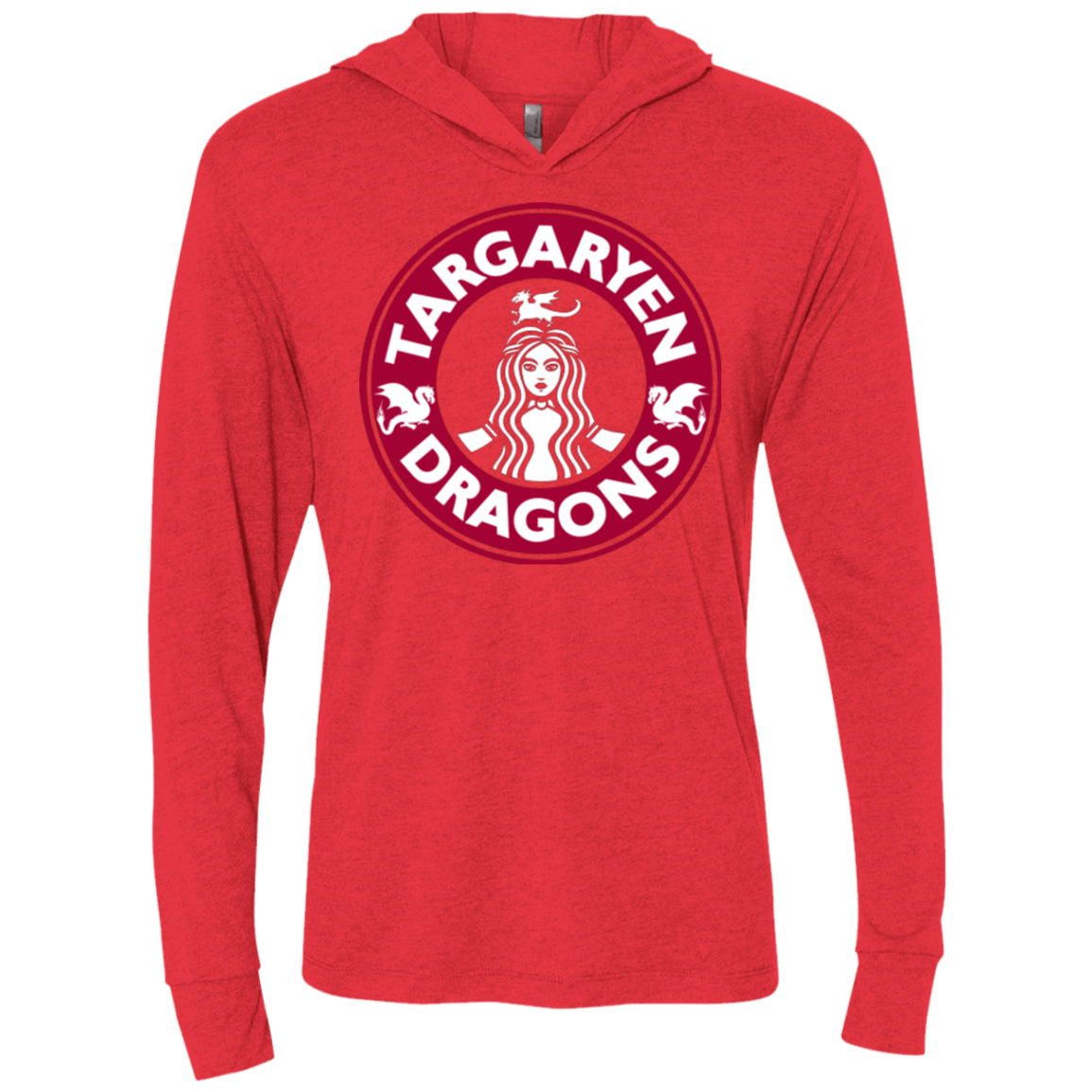 T-Shirts Vintage Red / X-Small Always Hot Triblend Long Sleeve Hoodie Tee