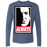 T-Shirts Indigo / Small ALWAYS Men's Premium Long Sleeve