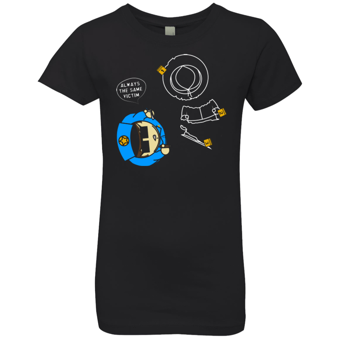 T-Shirts Black / YXS ALWAYS THE SAME VICTIM Girls Premium T-Shirt