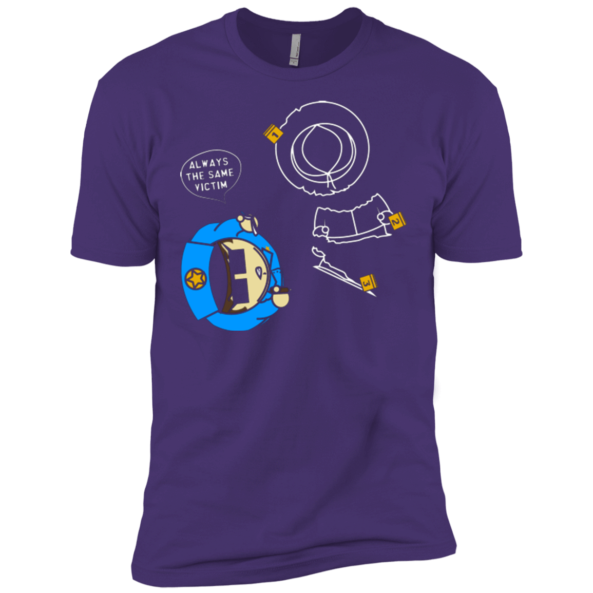 T-Shirts Purple / X-Small ALWAYS THE SAME VICTIM Men's Premium T-Shirt