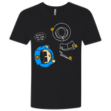 T-Shirts Black / X-Small ALWAYS THE SAME VICTIM Men's Premium V-Neck