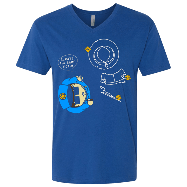 T-Shirts Royal / X-Small ALWAYS THE SAME VICTIM Men's Premium V-Neck