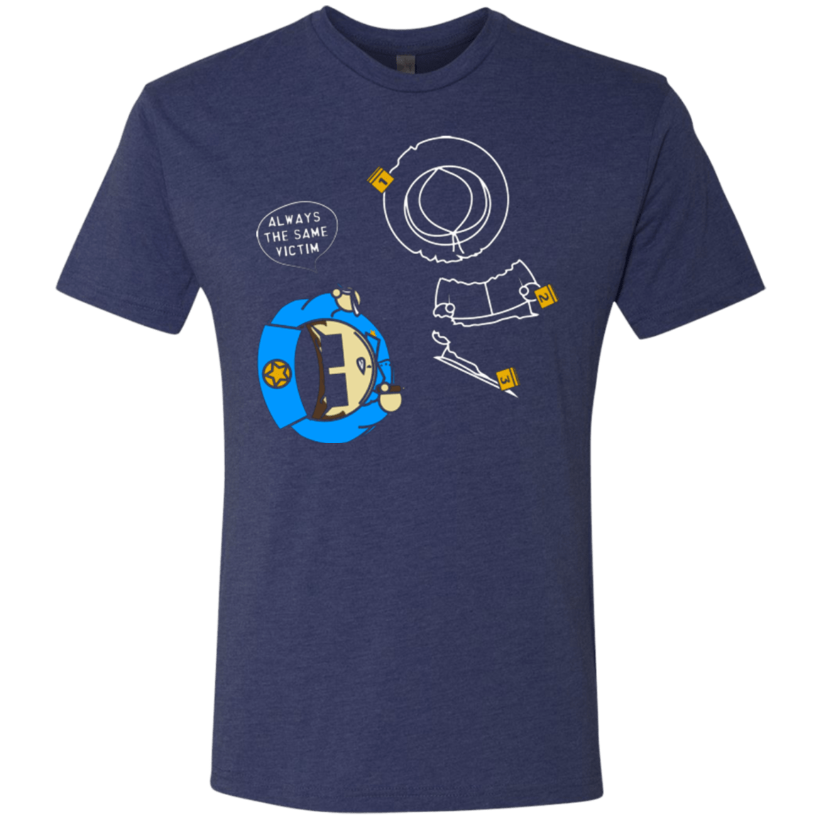 T-Shirts Vintage Navy / Small ALWAYS THE SAME VICTIM Men's Triblend T-Shirt