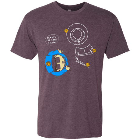 T-Shirts Vintage Purple / Small ALWAYS THE SAME VICTIM Men's Triblend T-Shirt