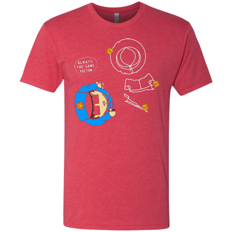 T-Shirts Vintage Red / Small ALWAYS THE SAME VICTIM Men's Triblend T-Shirt