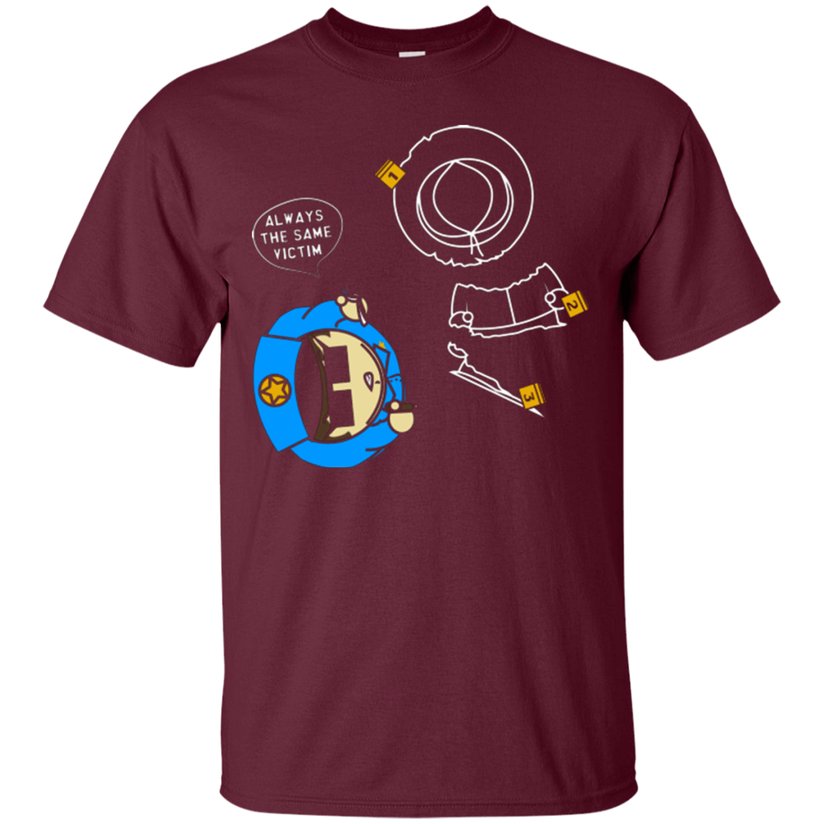 T-Shirts Maroon / Small ALWAYS THE SAME VICTIM T-Shirt